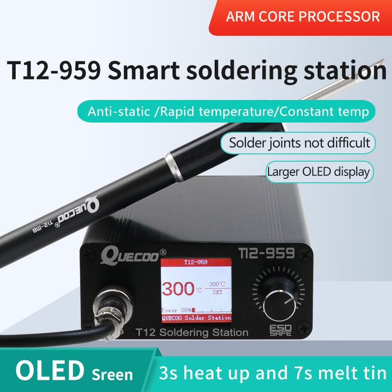 Soldering Station T12 Oled - T12-959 V5.1 납땜 스테이션 전자 납땜