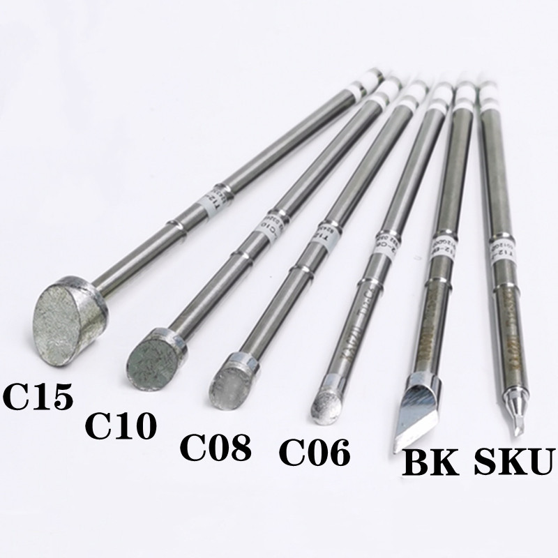 Soldering Station T12 Oled - KAGZU T12-BK/skull/C6/C8/C10/C15 시리즈 용접 인두 팁