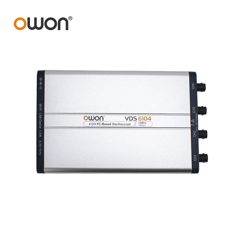 Digital Storage Oscilloscope 100Mhz 4Ch - OWON VDS6074 VDS6104 가상 PC 디지털
