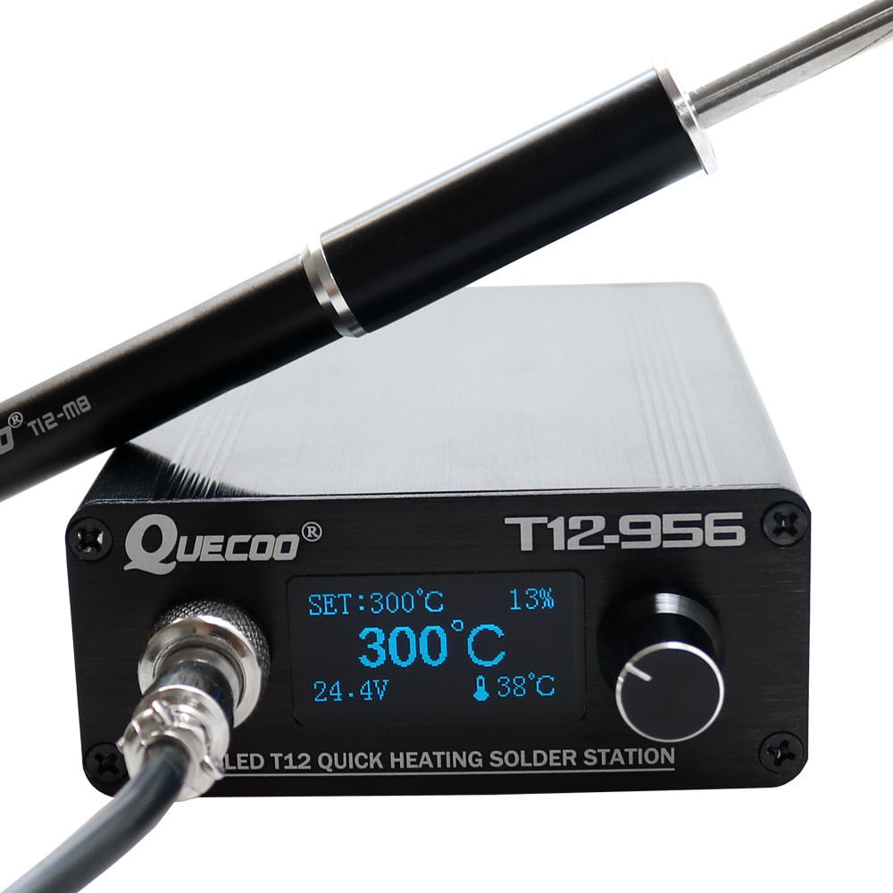 Soldering Station T12 Oled - QUECOO T12-956 납땜 디지털 스테이션 전자