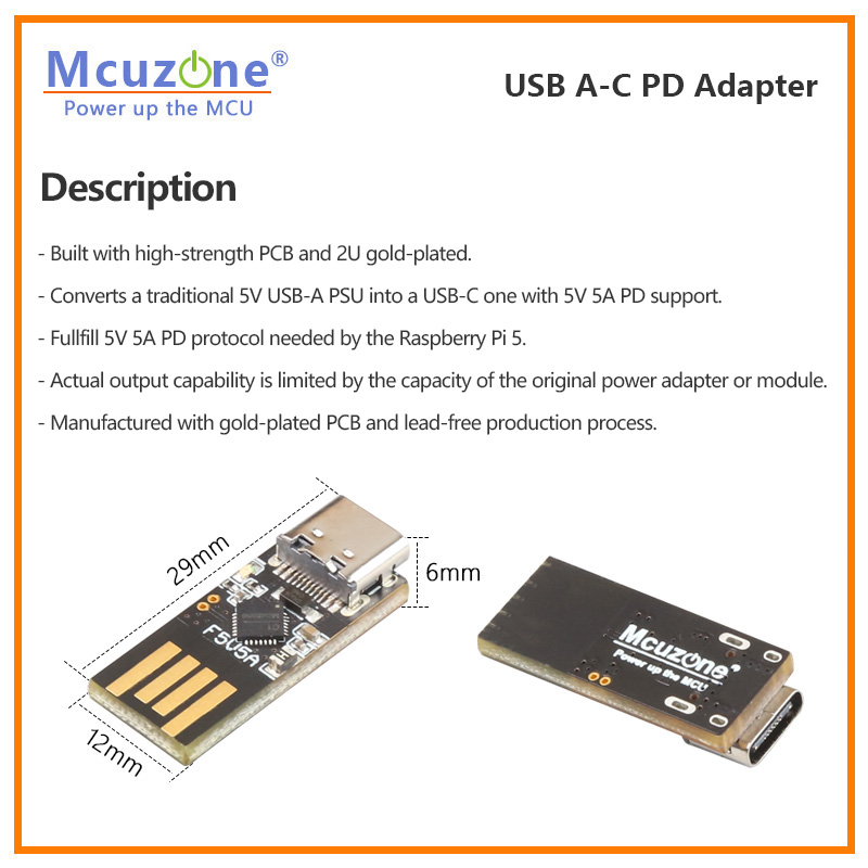 Raspberry Pi5 USB A-C PD 어댑터,  - Banana Pi Bpi-M5 리뷰 및 가격