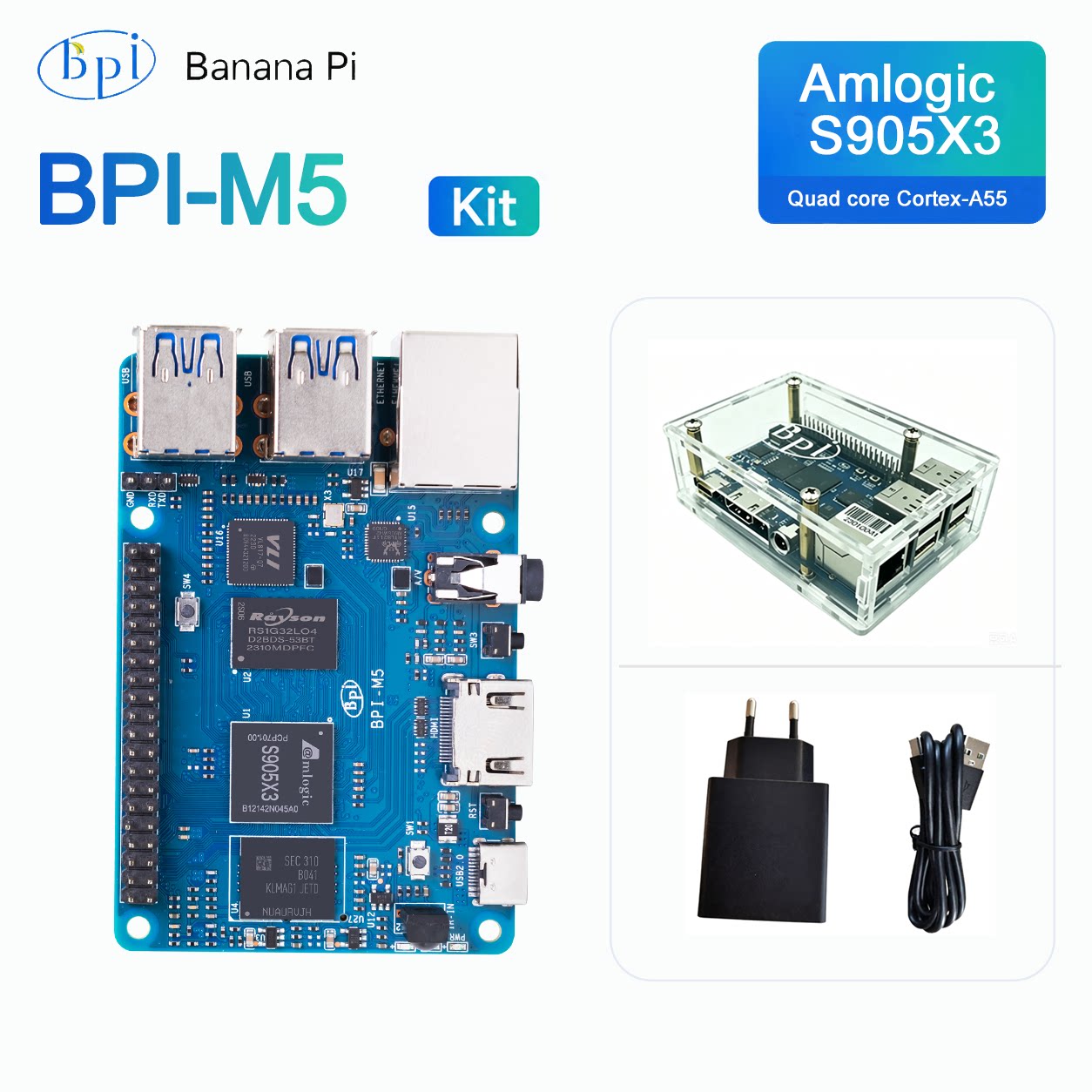 바나나 파이 BPI-M5 개발 보드 인기 판매 번들 ( - Banana Pi Bpi-M5 리뷰 및 가격