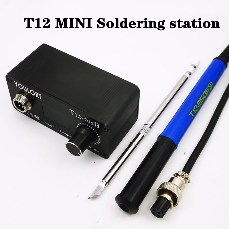 전원 공급 장치 없는 9501 손잡이가 있는 미니 T1 - Soldering Station T12 Oled 리뷰 및 가격