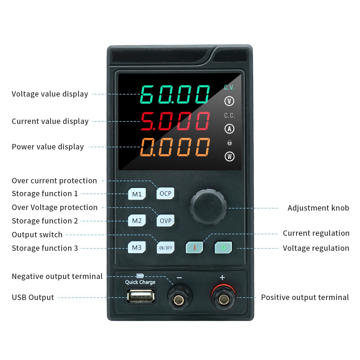 MYAMI 모바일 수리용 조정 가능한 벤치 프로그래밍  - Programmable Dc Power Supply 60V 5A 리뷰 및 가격