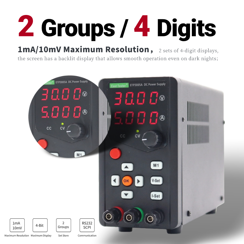 고효율 단일 채널 4 LED 디지털 디스플레이, 프로그 - Programmable Dc Power Supply 60V 5A 리뷰 및 가격