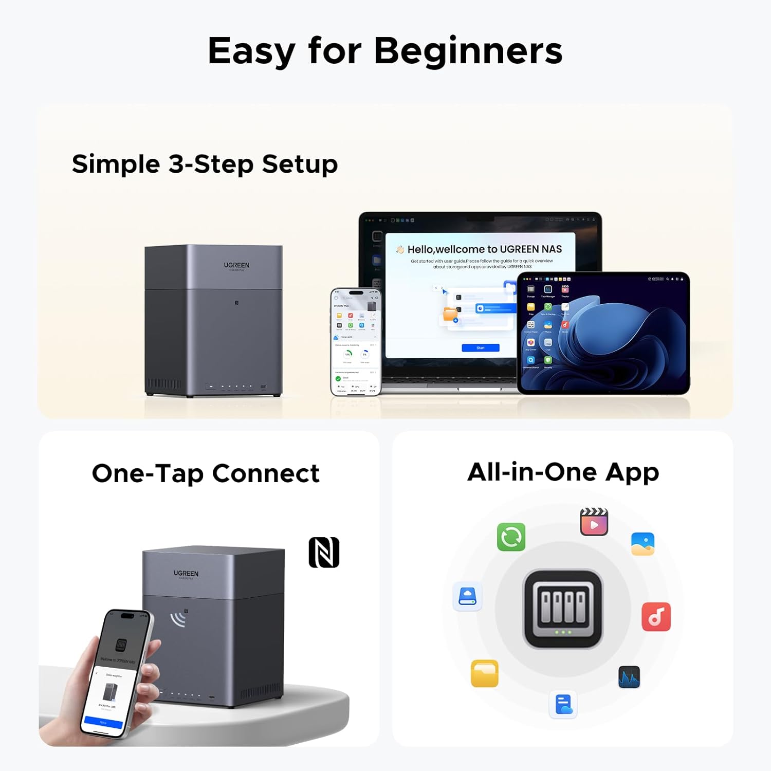 UGREEN NAS DH4300 플러스 4베이 데스크탑 - Khadas Vim4 8Gb 리뷰 및 가격
